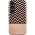 Rose Gold Chevron Split Galaxy S24 Plus Impact Case